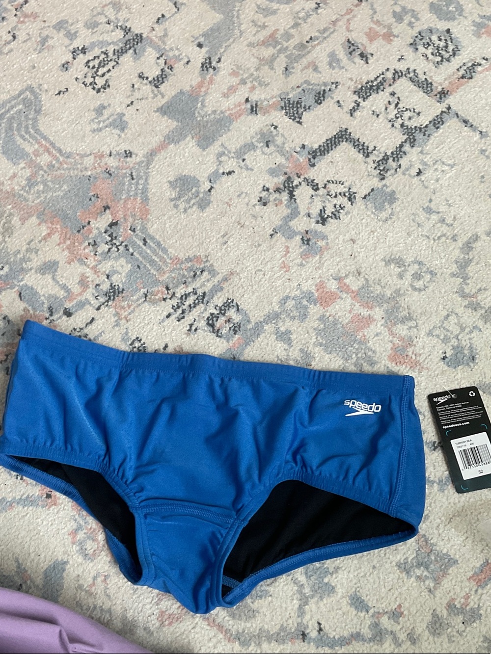 Speedo Bright Blue Men's Swim Briefs size 32